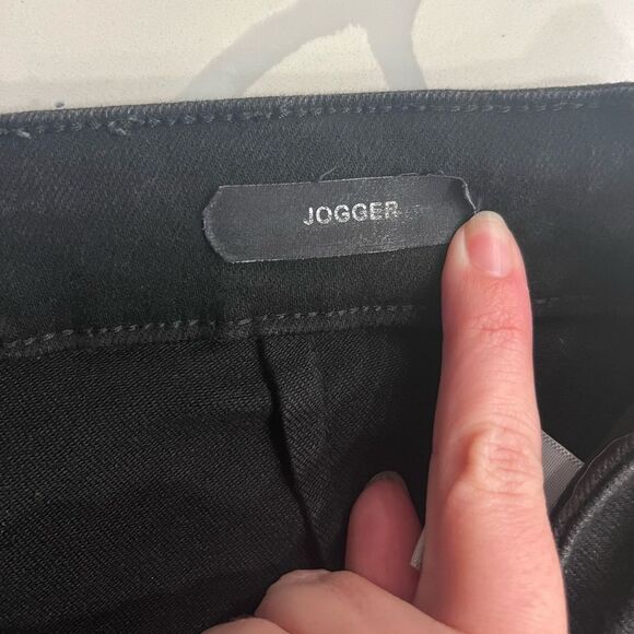 Judy Blue Jeans Womens 14W Black High Rise Denim Jogger *Missing Drawstring - Picture 3 of 11